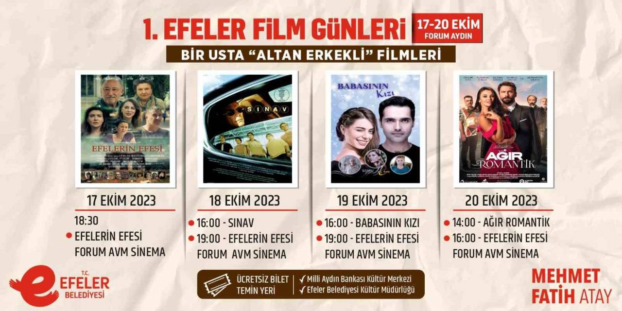 Efeler Film Günleri Başlıyor