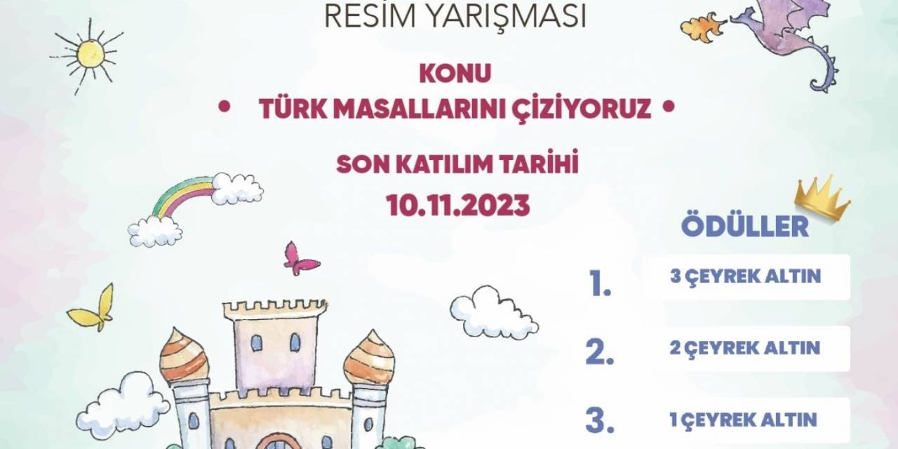 Öğrencilerin Tük Masalları Çizimleri Yarışacak