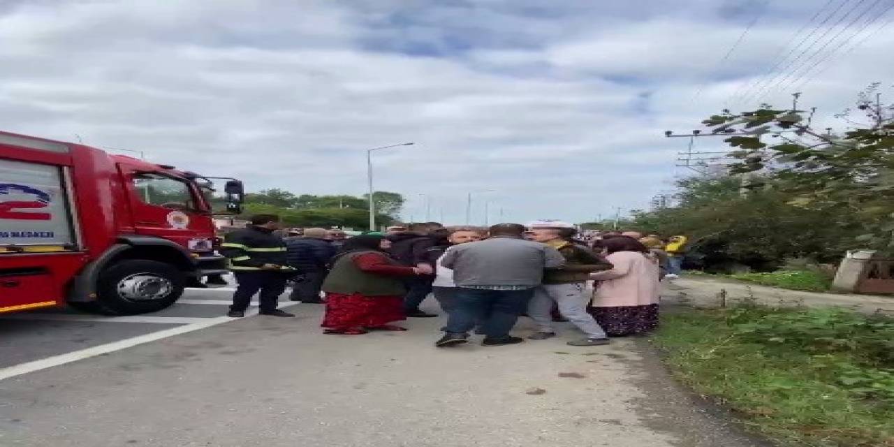 Samsun’da Kaza Sonrasında Taraflar Arasında Gerginlik