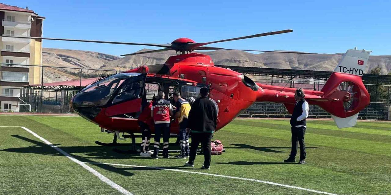 Beyin Kanaması Geçiren Hastanın İmdadına Ambulans Helikopter Yetişti