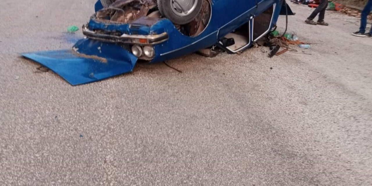 Burdur’da Kontrolden Çıkan Otomobil Takla Attı: 3 Yaralı
