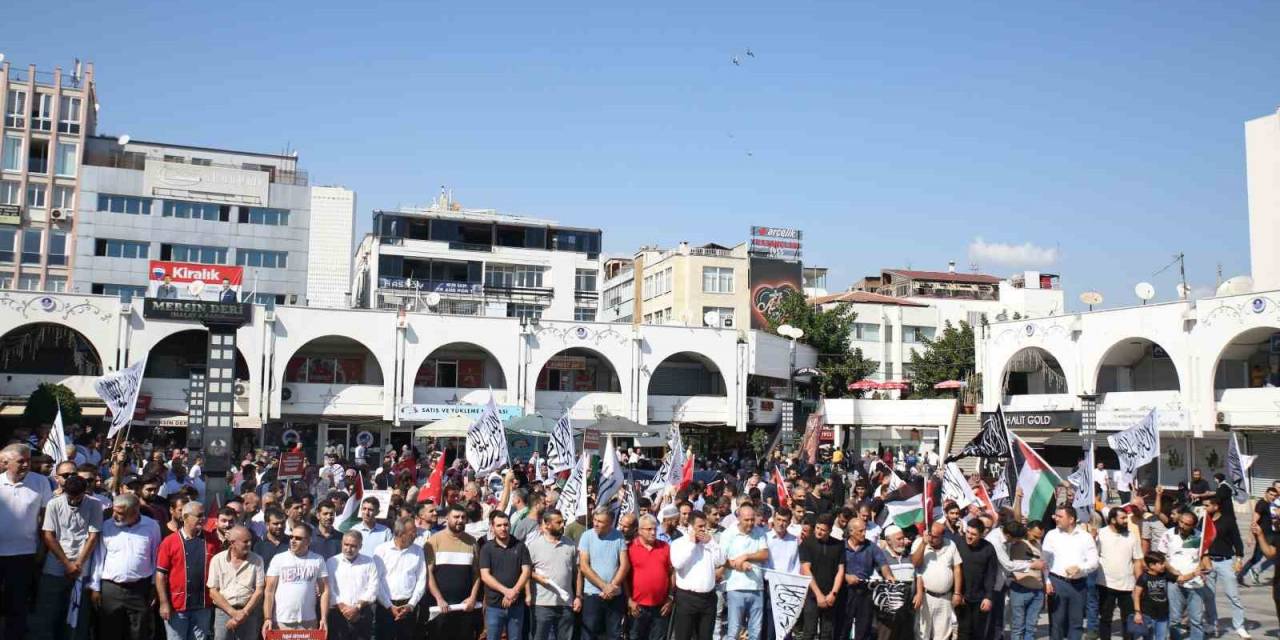 Mersin’de İsrail Protestosu