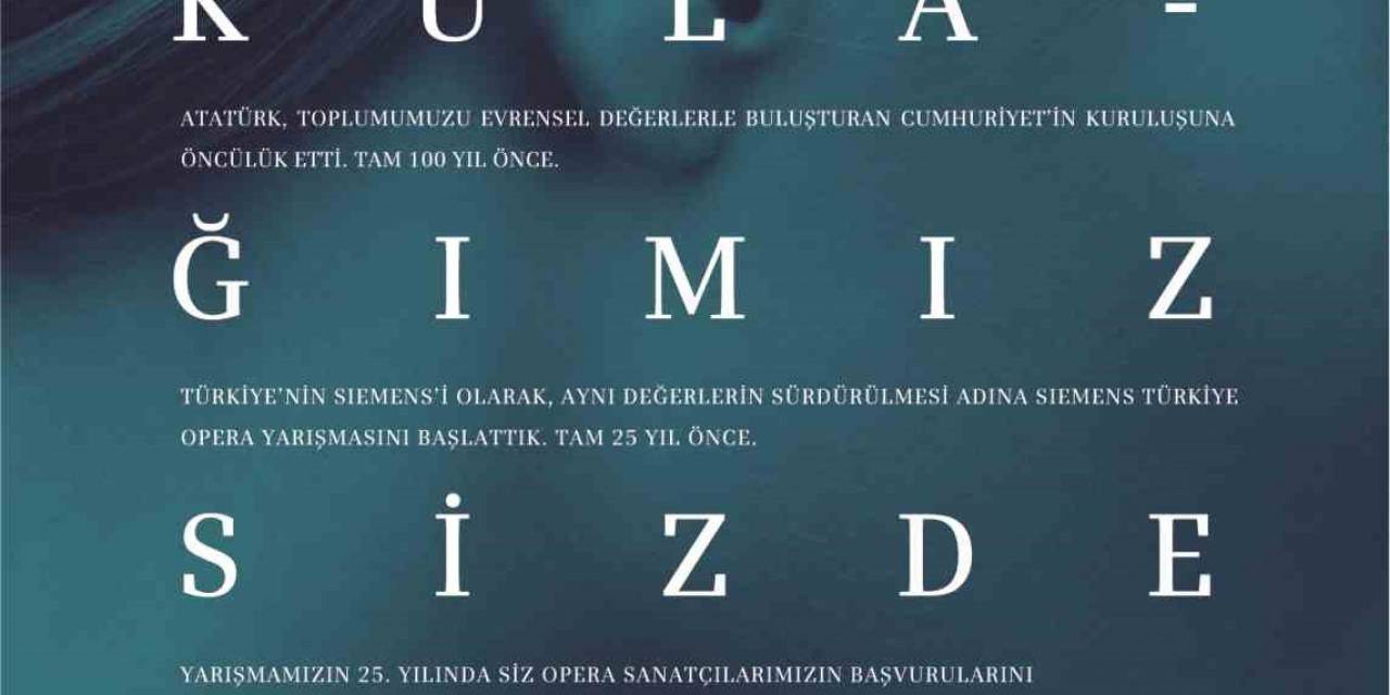 Siemens Türkiye Opera Yarışması Başlıyor