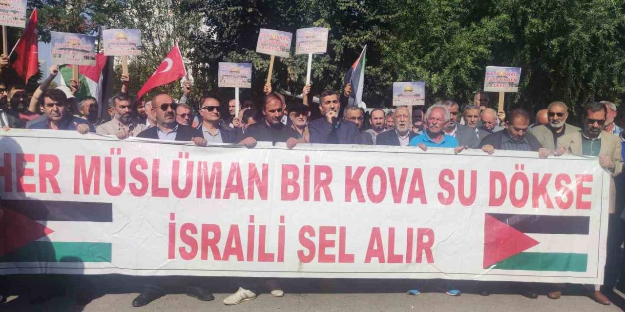 İsrail’in Filistin İşgali Iğdır’da Protesto Edildi