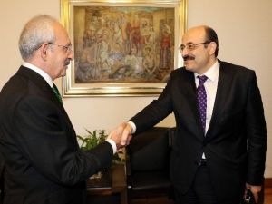 Chp Genel Başkanı Kılıçdaroğlu, Yök Başkanı Saraç’ı Kabul Etti