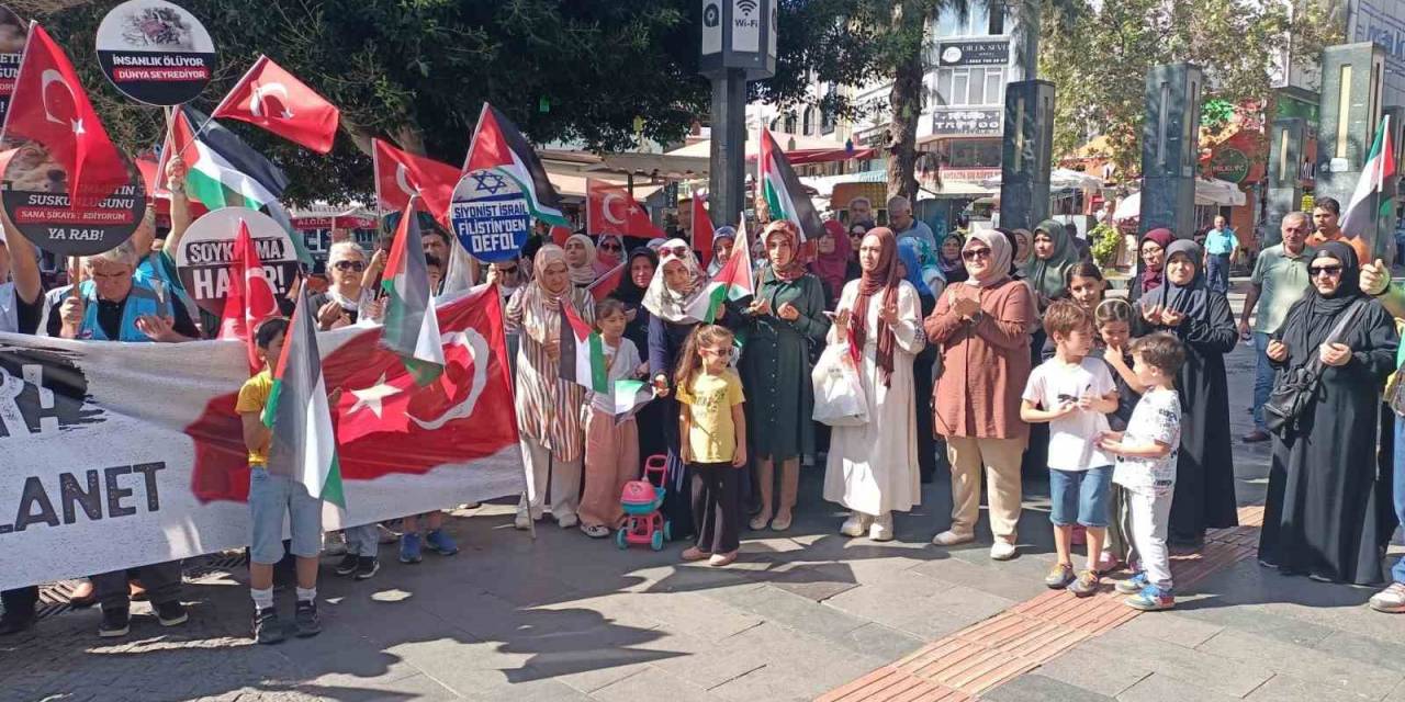 Antalya’da İsrail Protestosu