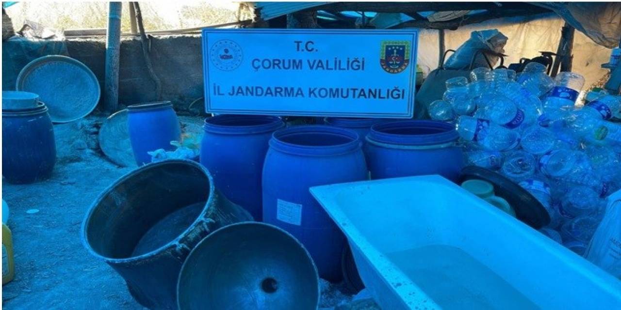 Seraya Kurulan Kaçak İçki İmalathanesine Jandarma’dan Baskın