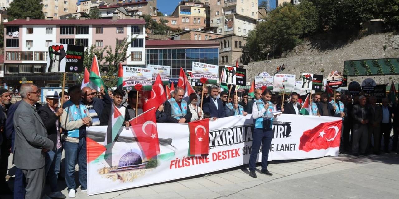 Bitlis’ten İsrail Zulmüne Kınama
