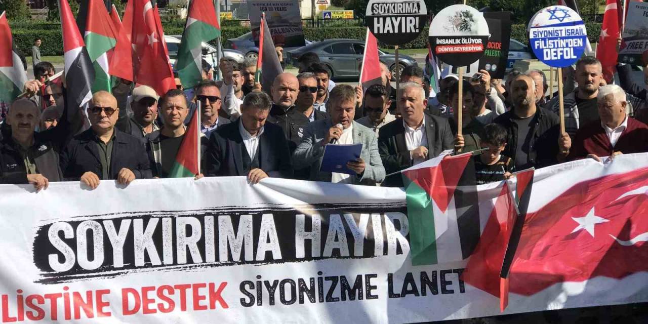 Samsun’da Filistin’e Destek, Siyonizm’e Lanet