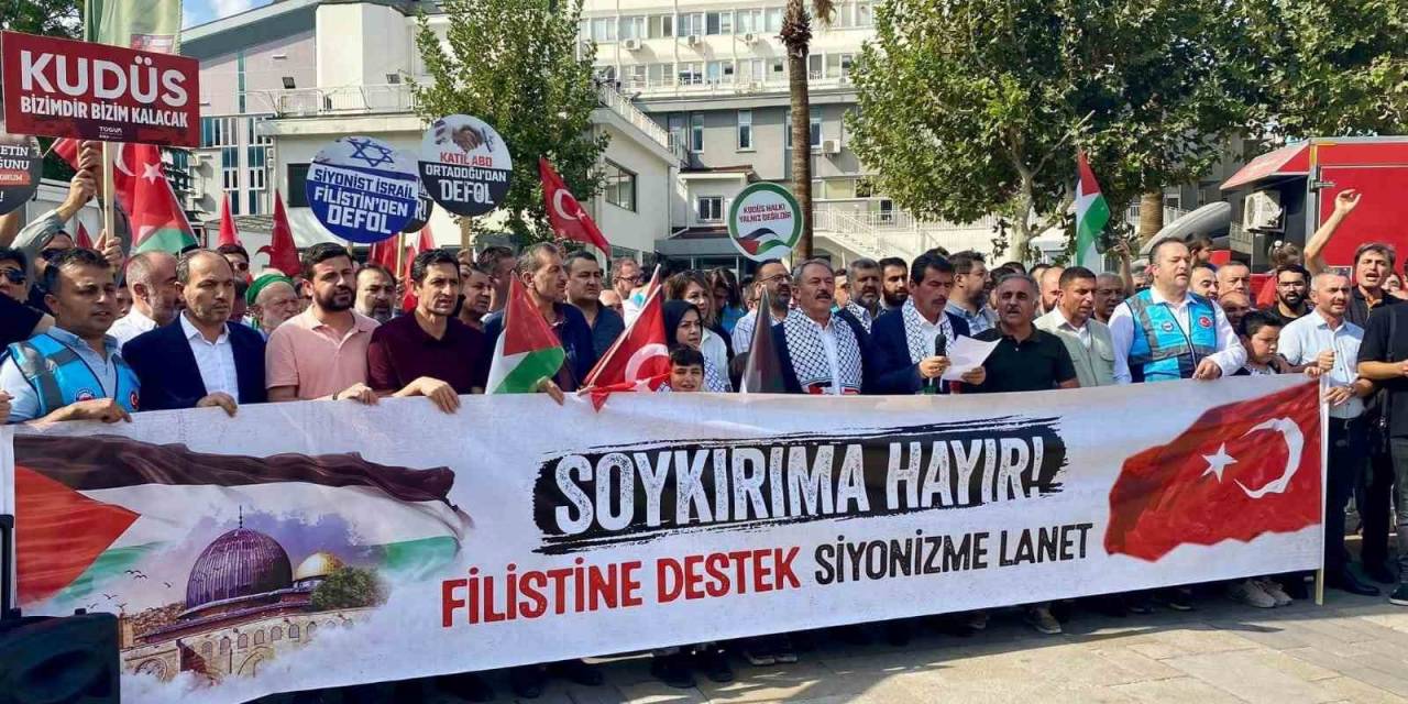 Denizliler Filistin’e Destek İçin Yürüdü