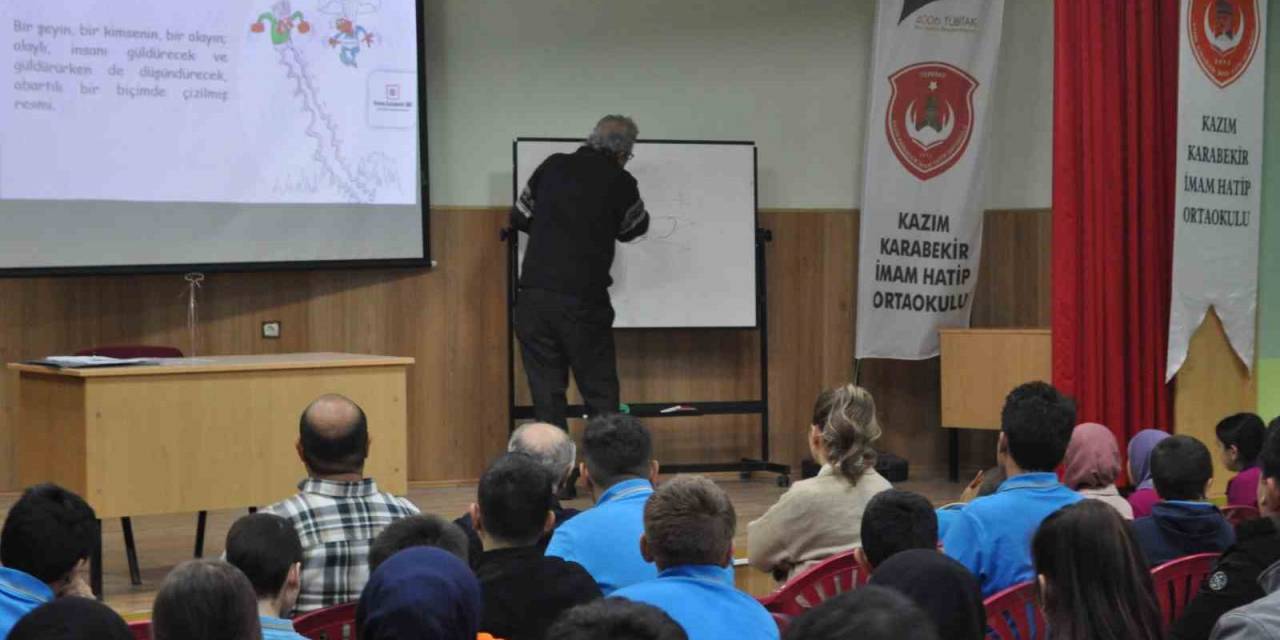 Eskişehirli Karikatürist Bilgilerini Öğrencilerle Paylaştı