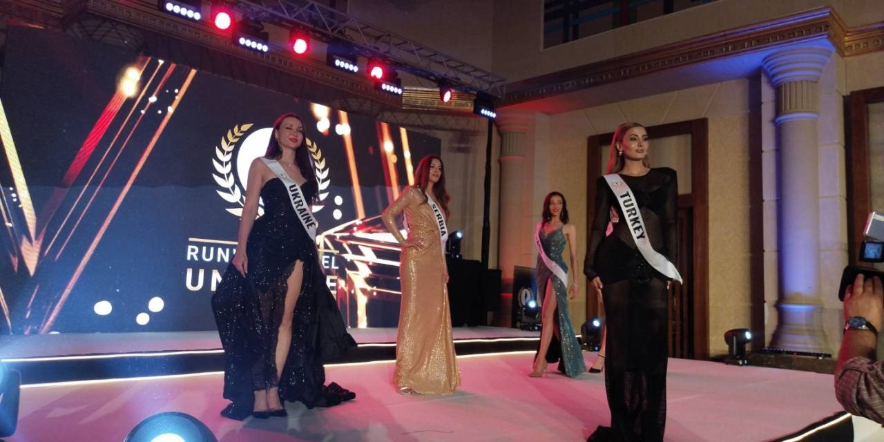 Runway Model Universe Güzellik Yarışmasında Filistin Bayraklı Yarışmacı Geceye Damga Vurdu