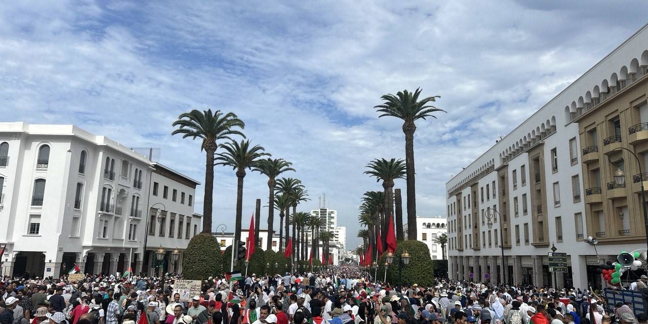 Fas’ta Filistin’e Destek Protestosu