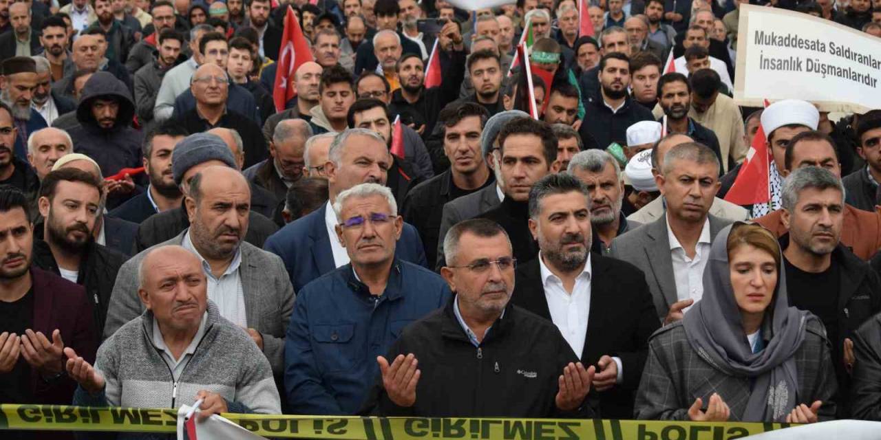 Malatya’da Filistin’e Destek Mitingi