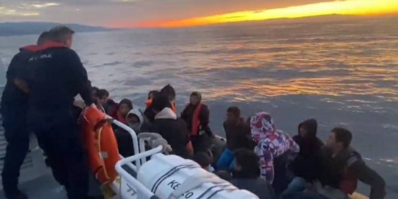 Ayvacık Açıklarında 62 Kaçak Göçmen Kurtarıldı