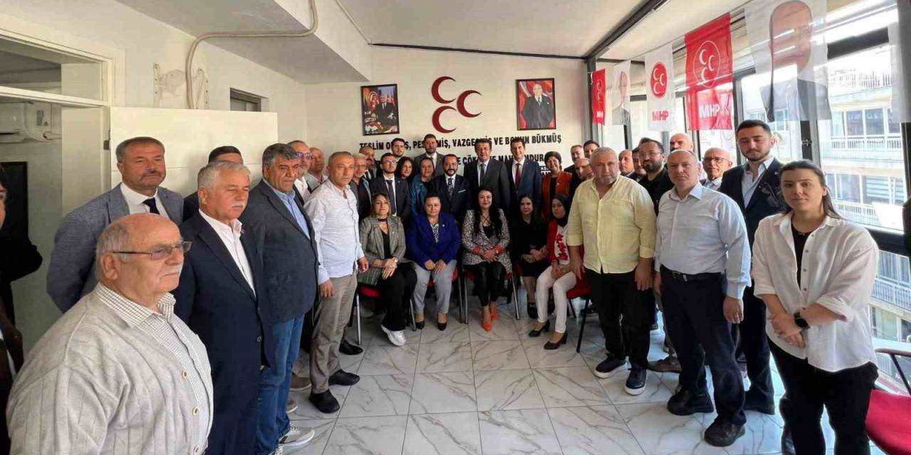 Mhp İl Başkanı Yılmaz, Ak Parti Ekonomi İşleri Başkanı Zeybekci’yi Ağırladı