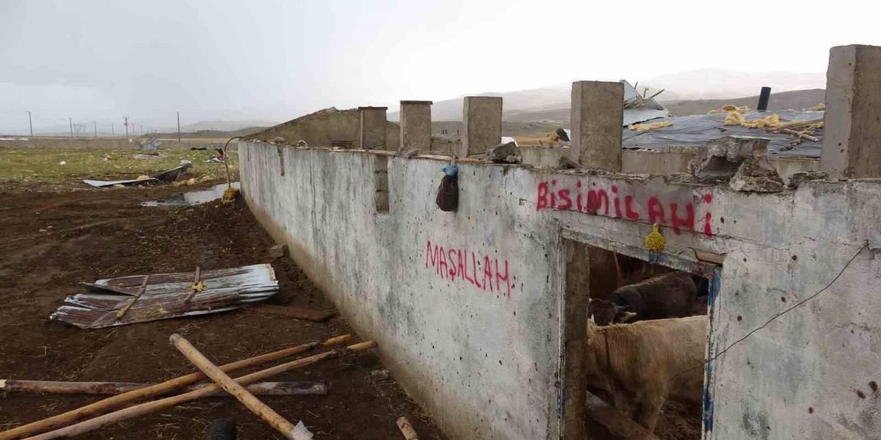 Van’da Hortum: 2 Kişi Yaralandı, Bir Çiftlik Zarar Gördü