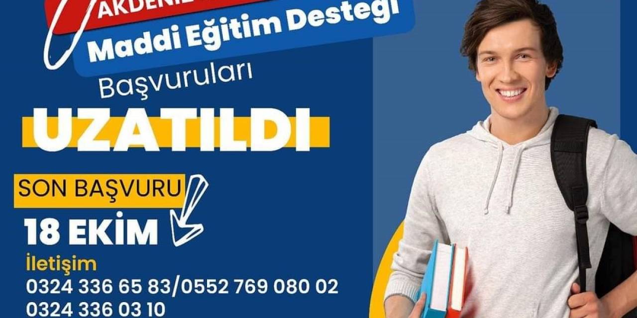 Akdeniz Belediyesinin Sağladığı Eğitim Desteğinde Başvuru Süreci Uzatıldı