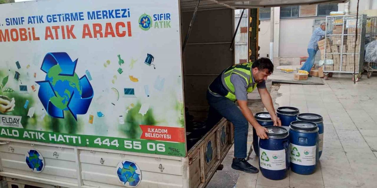 İlkadım Belediyesi 2023’te 965 Kilo Atık Pil Topladı