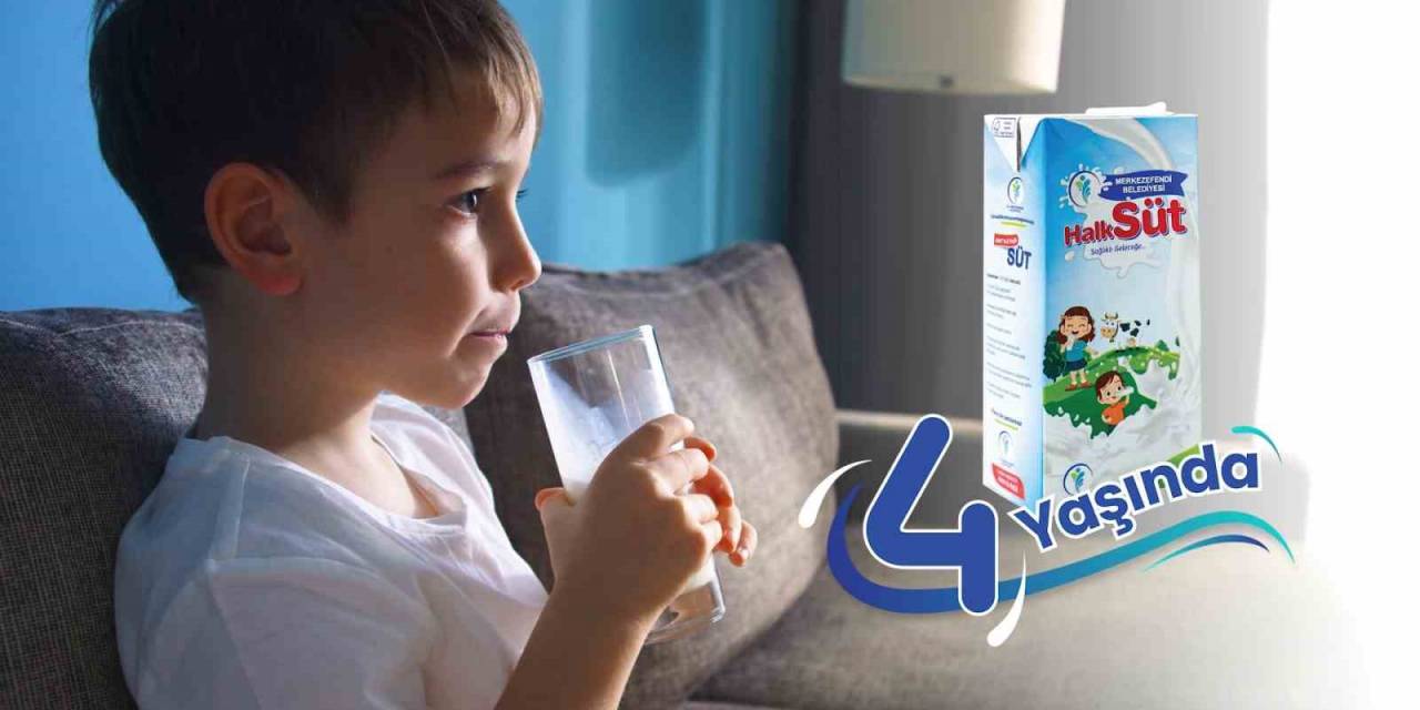 Merkezefendi Sütü, 4 Yıldır Ücretsiz Çocuklara Ulaştırılıyor