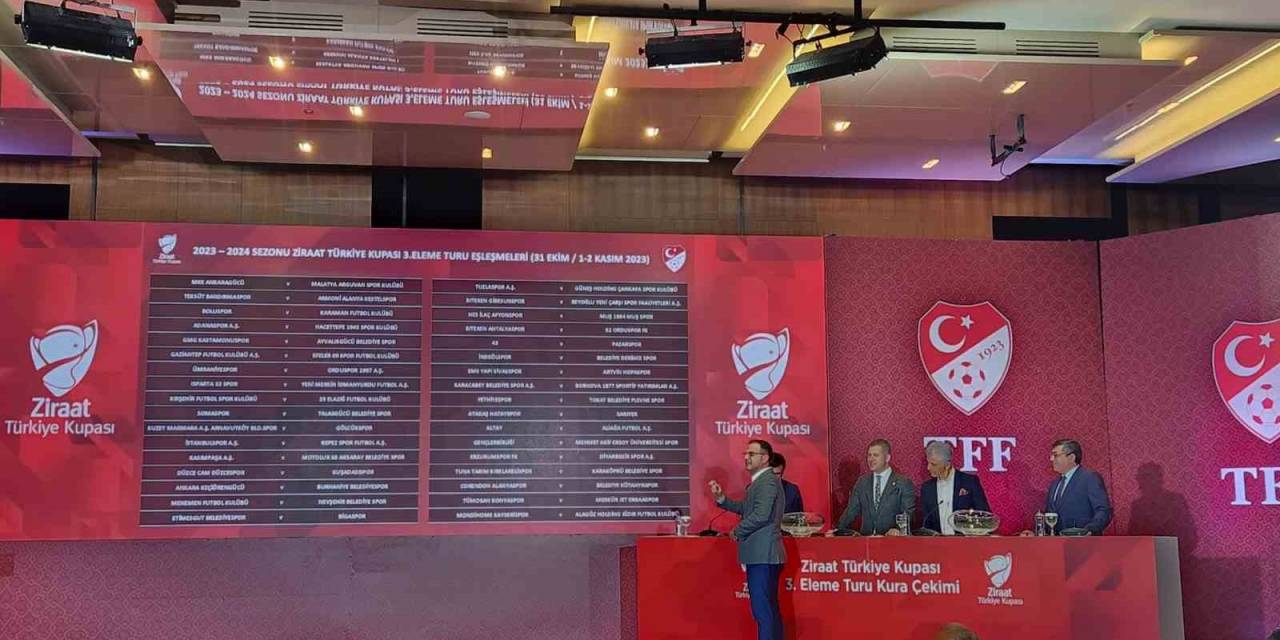 Ziraat Türkiye Kupası 3. Eleme Turu’nda Eşleşmeler Belli Oldu