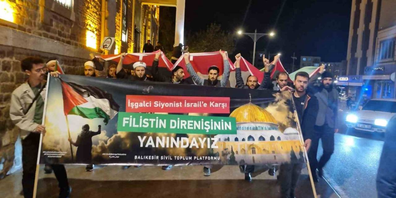 Balıkesir’de İsrail Protesto Edildi