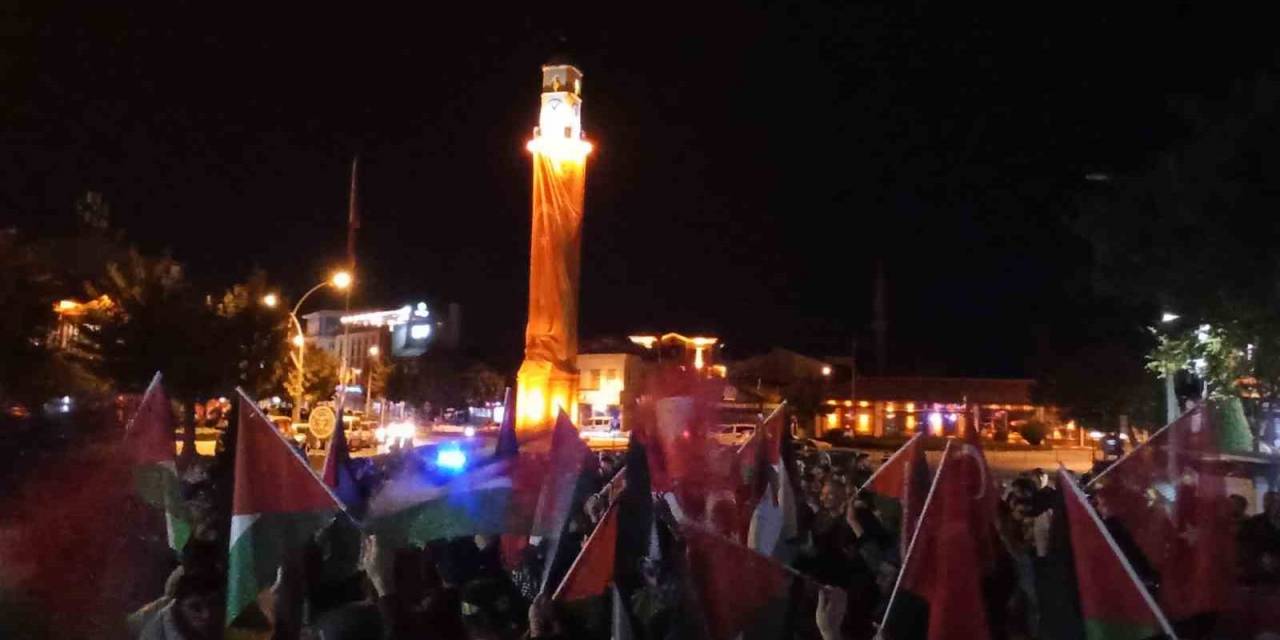 Çorum’da Stk’lardan İsrail’e Tepki, Filistinlilere Dua