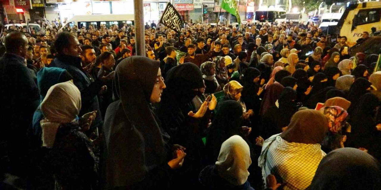 İsrail’in Gazze’deki Hastaneye Saldırısı Van’da Protesto Edildi
