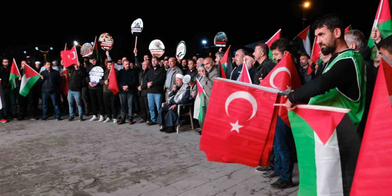Erzincan’dan İsrail’e Tepki, Filistin’e Destek
