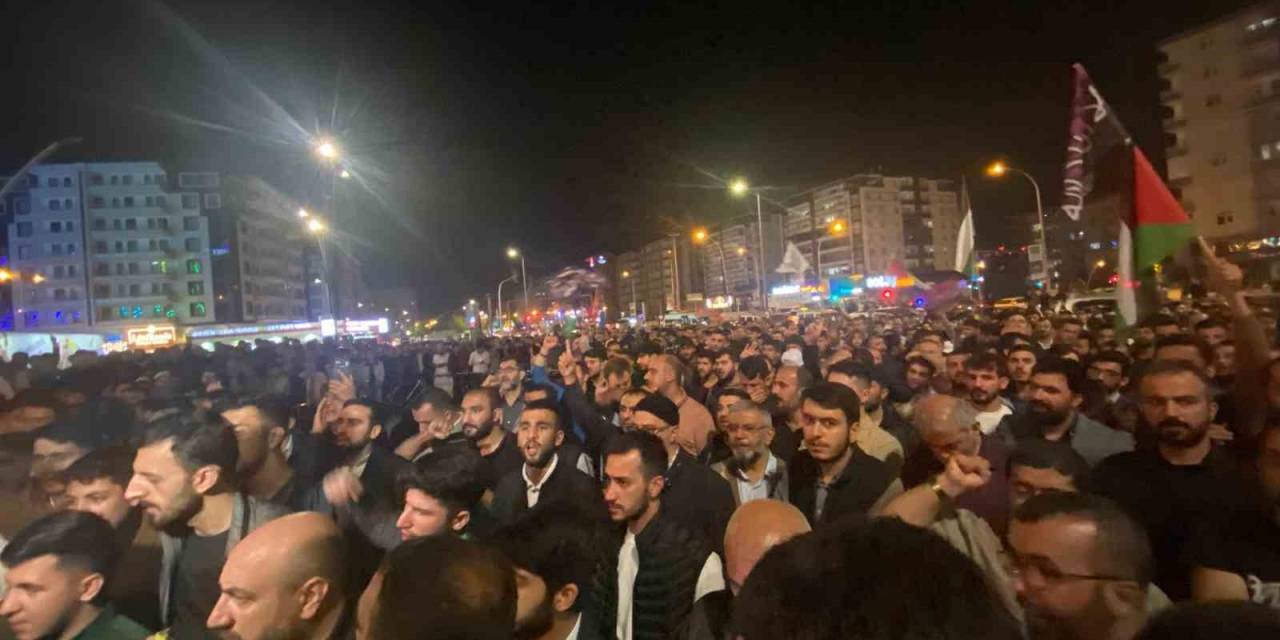 İsrail’in Gazze’deki Hastaneye Saldırısı Güneydoğu’da Protesto Edildi