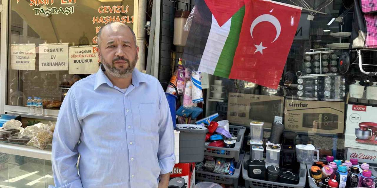 Filistin Halkına Destek Veren Esnaf Müslüman Ülkelerin Duyarsızlığından Yakındı