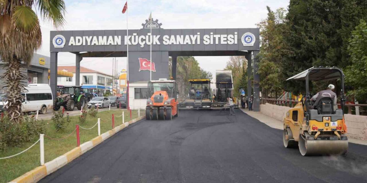 Küçük Sanayi Sitesinde Asfaltlama Çalışması Sürüyor