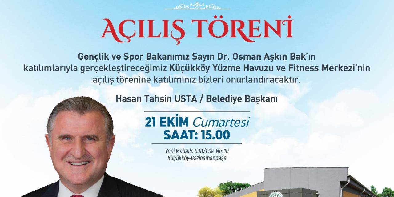 Küçükköy Yüzme Havuzu Ve Fitness Merkezi Hizmete Açılıyor