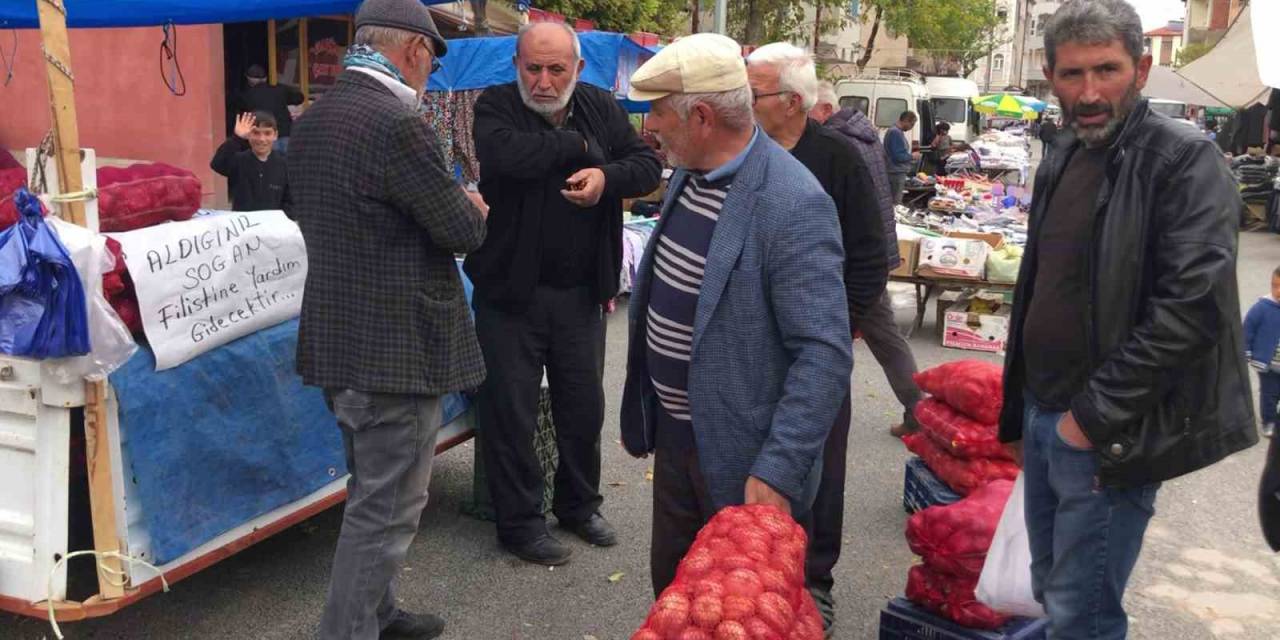 Sattı Soğandan Elde Ettiği Geliri Filistin’e Gönderecek