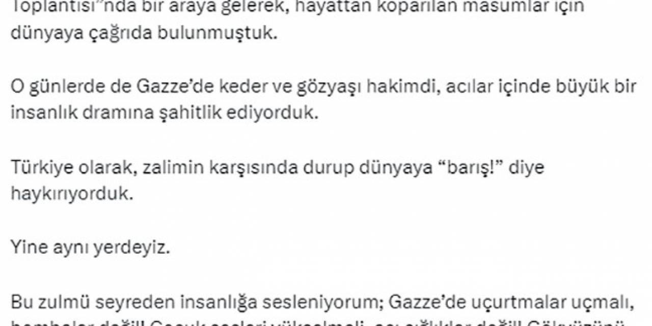 Emine Erdoğan: “Türkiye Olarak Zalimin Karşısında Durup Dünyaya ‘Barış’ Diye Haykırıyorduk, Yine Aynı Yerdeyiz”