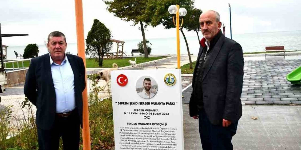 Sergen Mudanya İsmi Sahil Park’ta Yaşatılacak