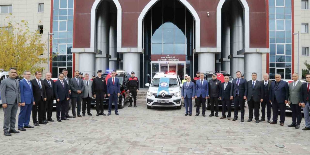 Çorum Emniyet Teşkilatına 7 Yeni Araç