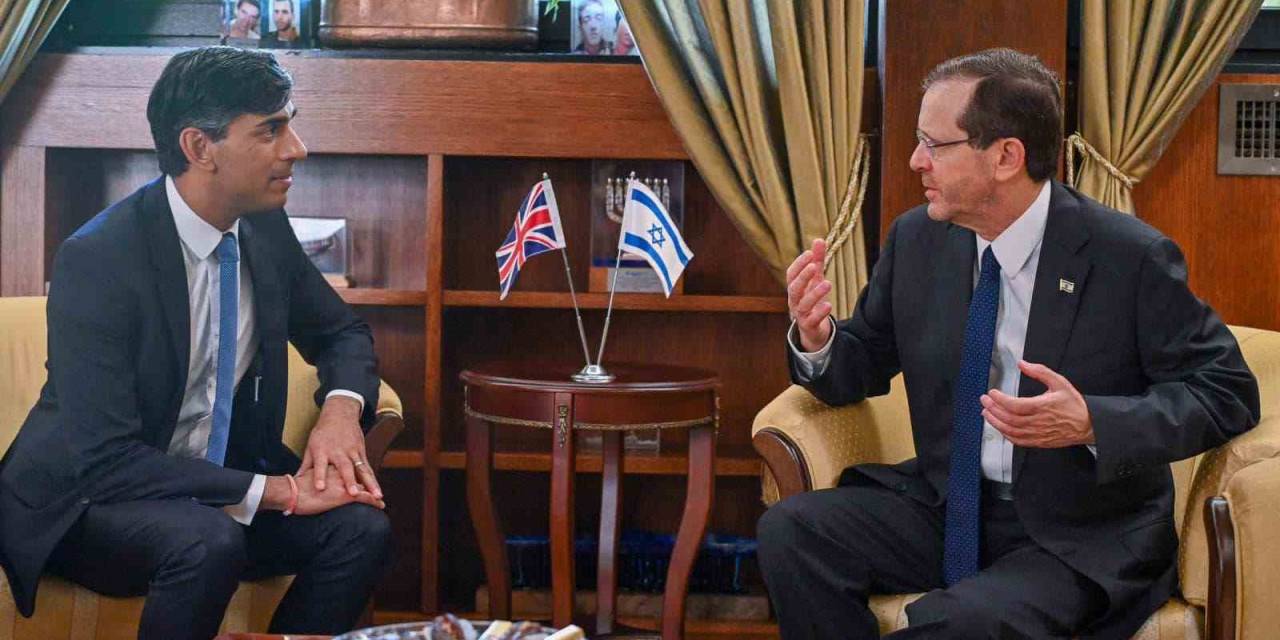 (Düzeltme) İngiltere Başbakanı Sunak, Herzog Ve Netanyahu İle Görüştü
