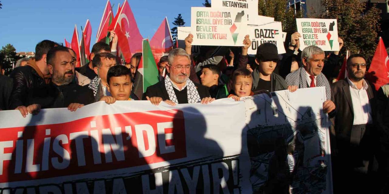 Çorum’da Filistin’e Destek Yürüyüşü