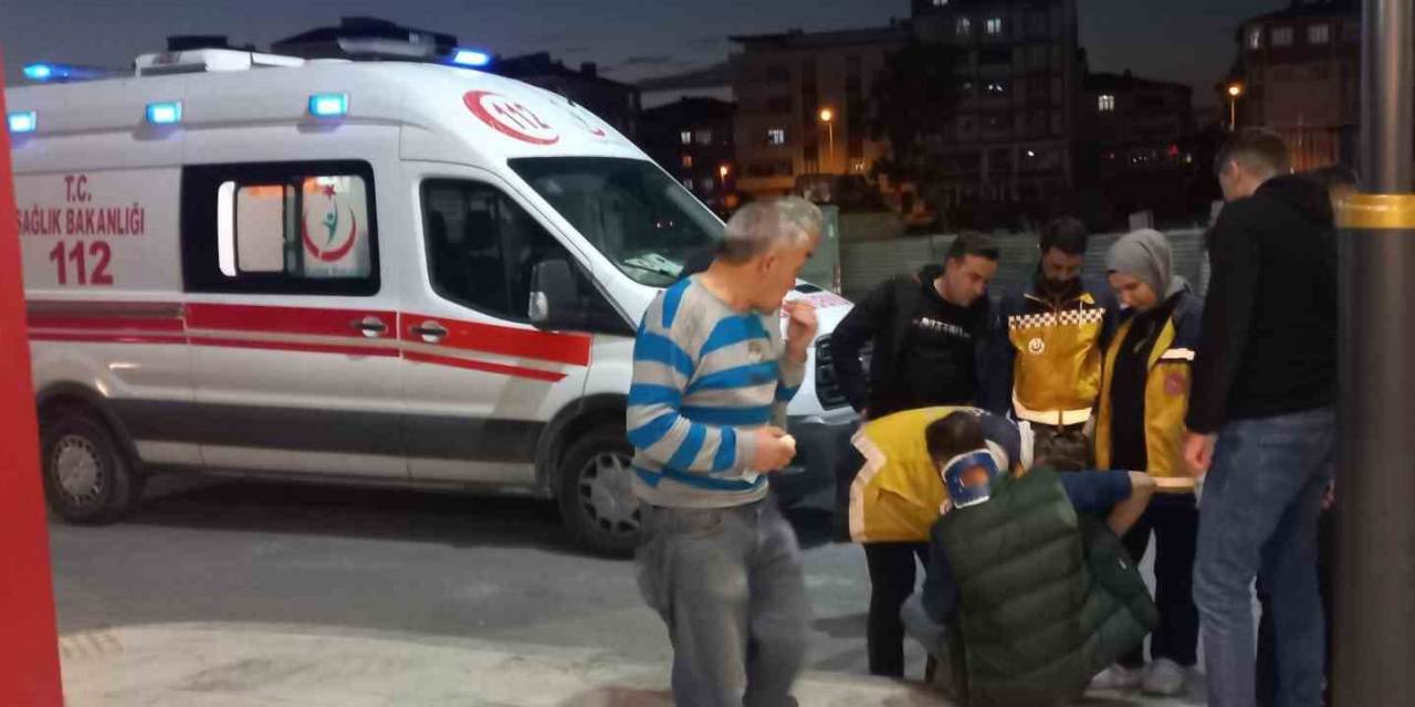 Kediye Çarpmamak İçin Frene Basan Motosikletli Takla Attı