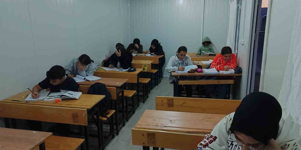 Konteyner Kentte Etüt Merkezi Açıldı