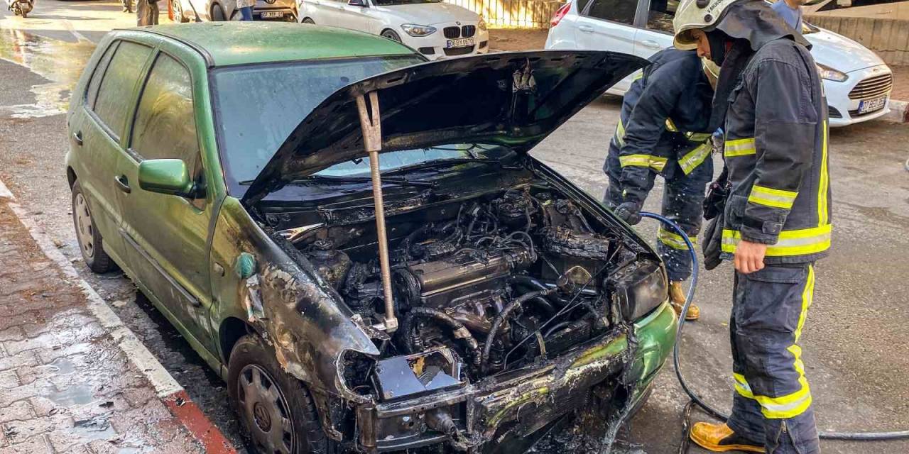 Adliye Çalışanı İş Çıkışı Otomobilini Yanmış Halde Buldu