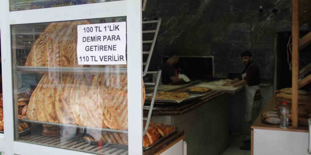 100 Lira Madeni Para Getirene 110 Lira Veriyor