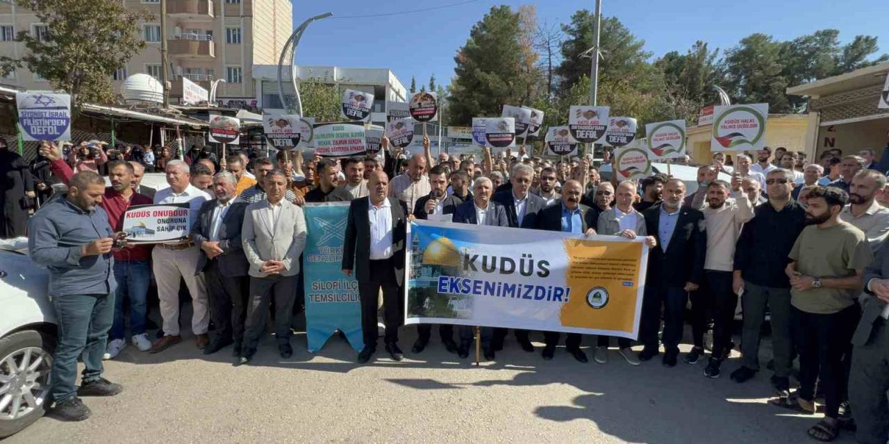 Silopi’den İsrail Terörüne Tepki