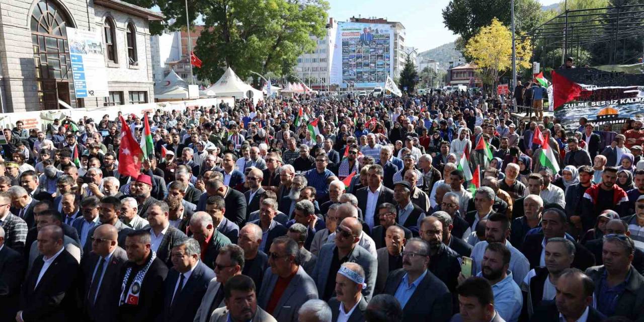 Afyonkarahisar’da Filistin’e Destek Mitingi