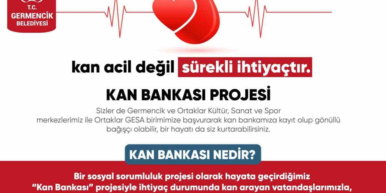 Germencik Belediyesi, “Kan Bankası” Projesini Hayata Geçirdi