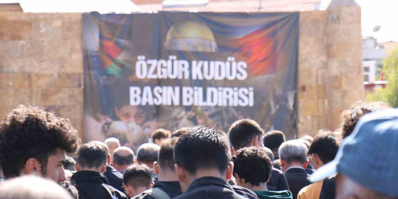 Kırşehir’de Stk’lar İsrail’i Protesto Etti