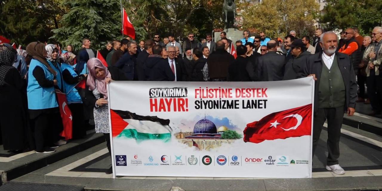 Kırklareli’de İsrail Protesto Edildi