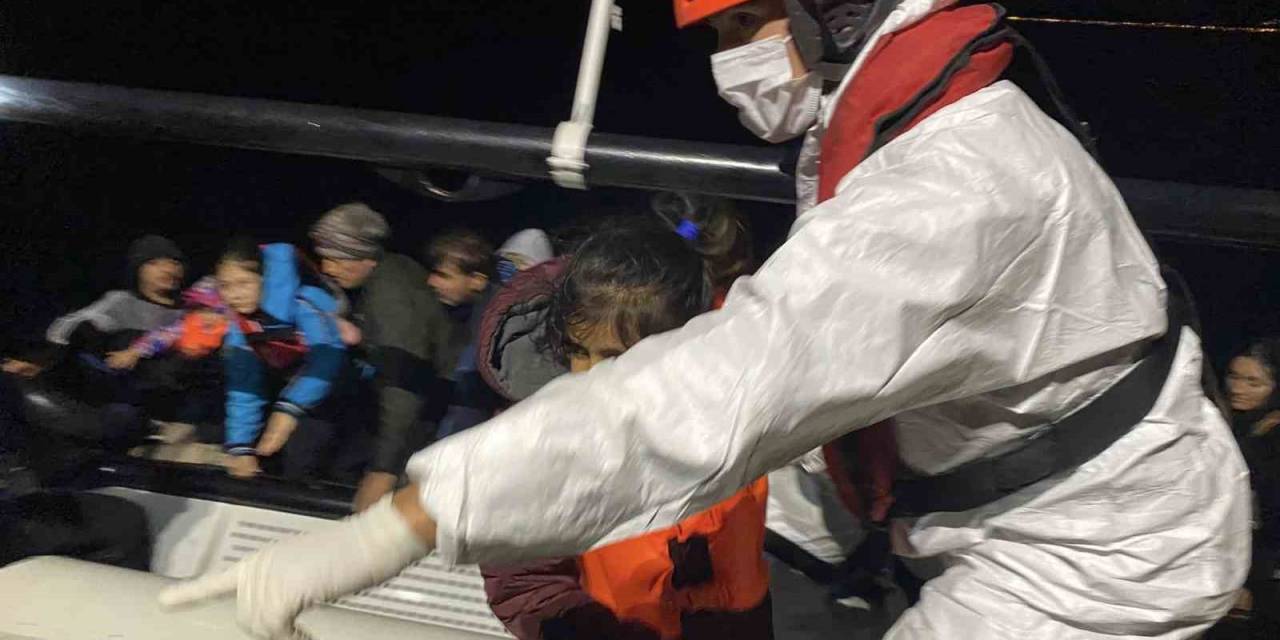 Ayvacık Açıklarında Yunan Unsurlarınca Ölüme Terk Edilen 35 Kaçak Göçmen Kurtarıldı