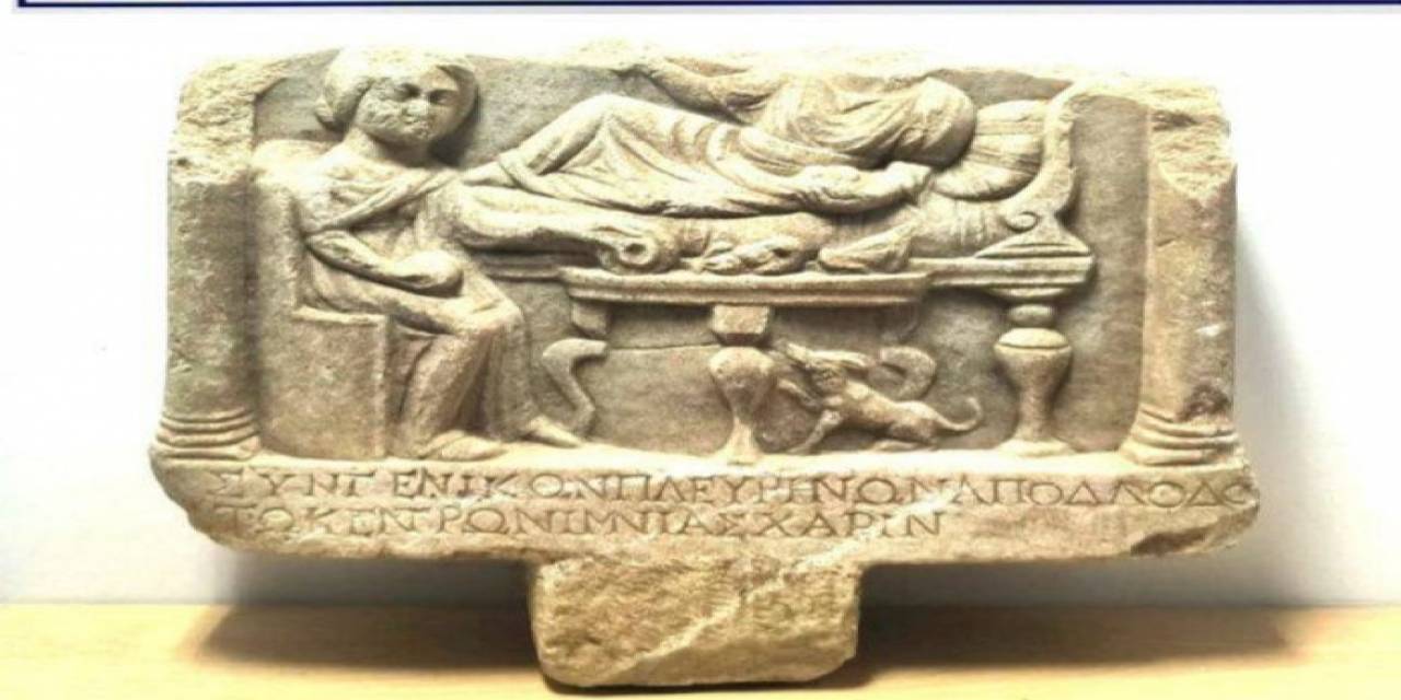 Denizli’de Roma Dönemine Ait Mezar Steli Ele Geçirildi